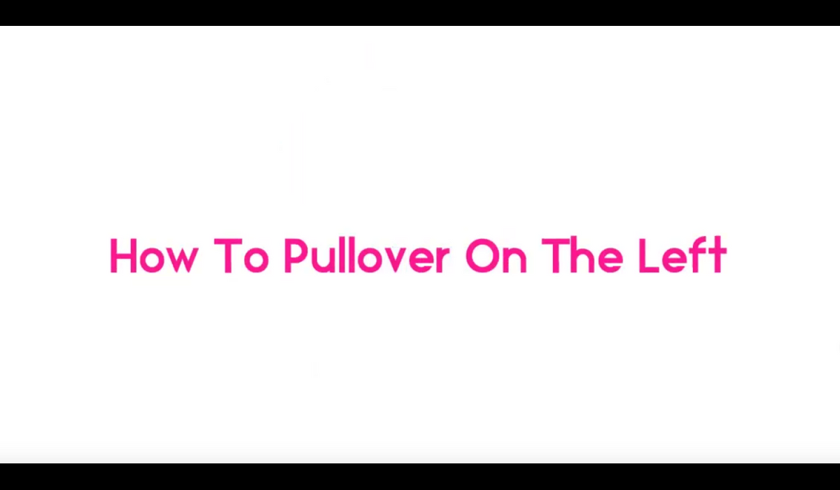 How to pull over on the left