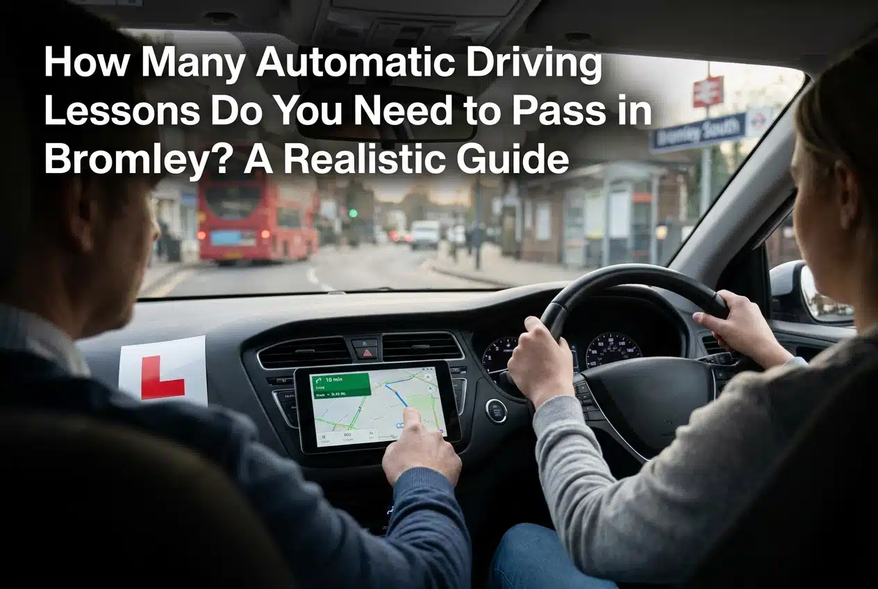 Professional header image for industry analysis: How Many Automatic Driving Lessons Do You Need to Pass in...